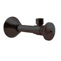 Westbrass Angle Stop, 1/2" Copper Sweat x 3/8" OD Comp. in Oil Rubbed Bronze D1112-12